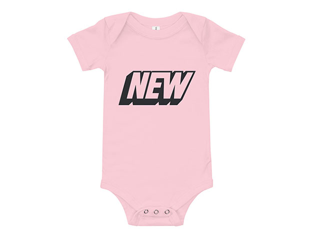 New Baby Onesie (3 to 6 Mo) – Pink