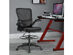 Costway Tall Office Chair Adjustable Height w/Lumbar Support Flip Up Arms - Black