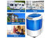 Costway 5.5lbs Portable Mini Compact Washing Machine Electric Laundry Spin Washer Dryer Blue