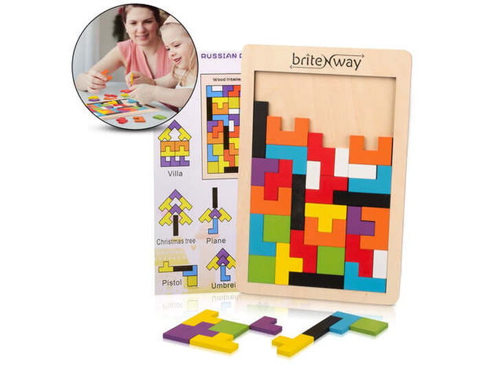 Tetris Wooden Battle Building Blocks, Social Games to Play with