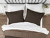 Down Alternative Reversible Comforter Set (Taupe & Chocolate | King) 