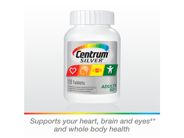 Centrum Silver Multivitamin and Multimineral Supplement Adult Tablets, Replenish Your Body with Essential Vitamins and Minerals that Support Your Energy, 125 Count