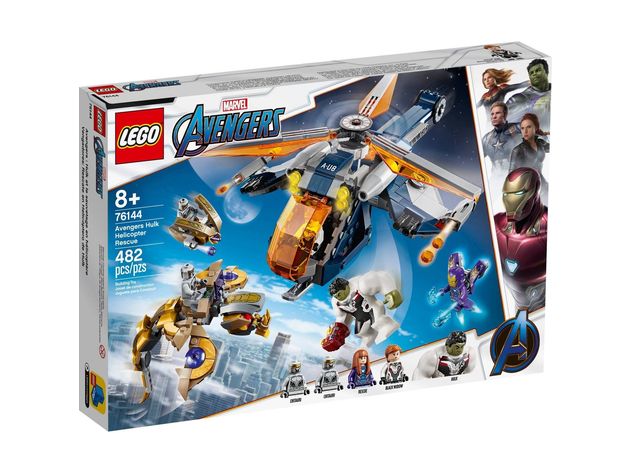 LEGO Marvel Avengers Hulk Helicopter Rescue Building Kit, 482 Pieces, Multicolor (New Open Box)