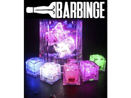 12-PACK BarBinge Ice Cubes Color-Changing LED Light Chilly Drinks Reusable Bar Liquid Activated Submersible for Club Bar Party Wedding Christmas Bathtubs Vases Decoration
