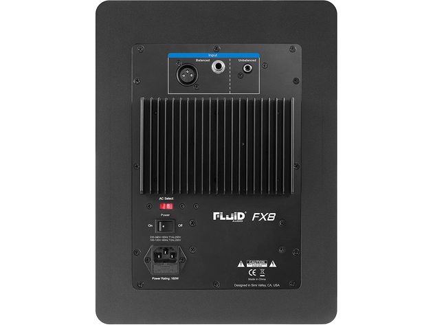 Fluid Audio FX8 8-Inch Coaxial 2-way Woofer Studio Reference Monitor, Black (Refurbished)