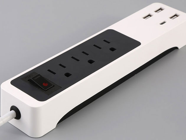 Kinkoo 3-Outlet Surge Protecting Smart Power Strip