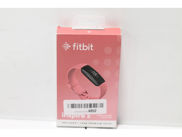 Fitbit Inspire 2 Health & Fitness Tracker with 24/7 Heart Rate,One - Black//Rose (Refurbished)