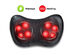 Costway Shiatsu Shoulder Neck Back Massage Pillow W/Heat Deep Kneading Massager Car Seat - Black