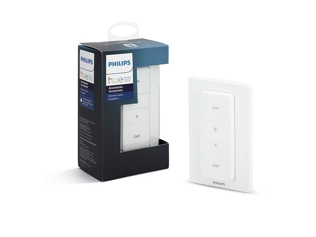 Philips Hue Smart LED Wireless Alexa Voice Control Dimmer Button Switch with Remote, White (New Open Box)