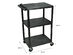 Offex 42"H Electric Multipurpose A/V Cart with 3 Shelves