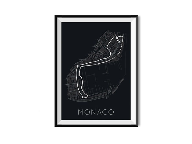The Stage of Real Sport: Circuit De Monaco Poster (18"x 24")