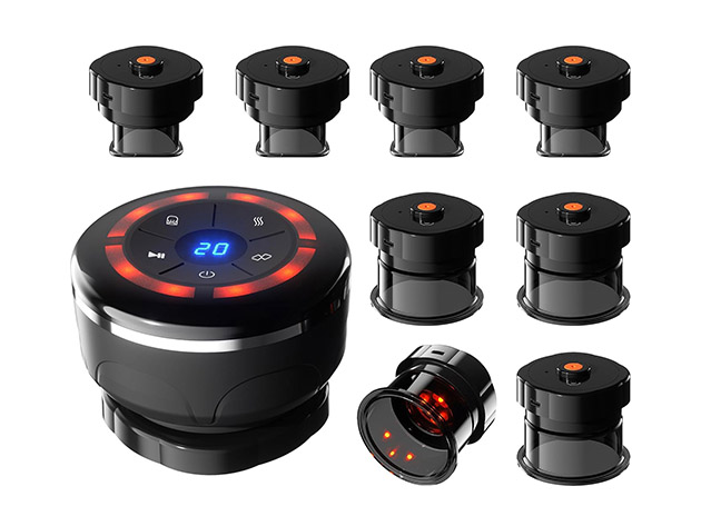 Smart Cupping Therapy Set with 8 Massage Cups