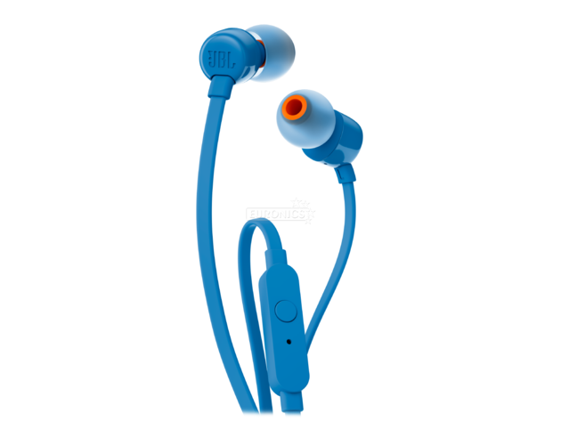 JBL T110 Pure Bass In-Ear Headphones - Blue