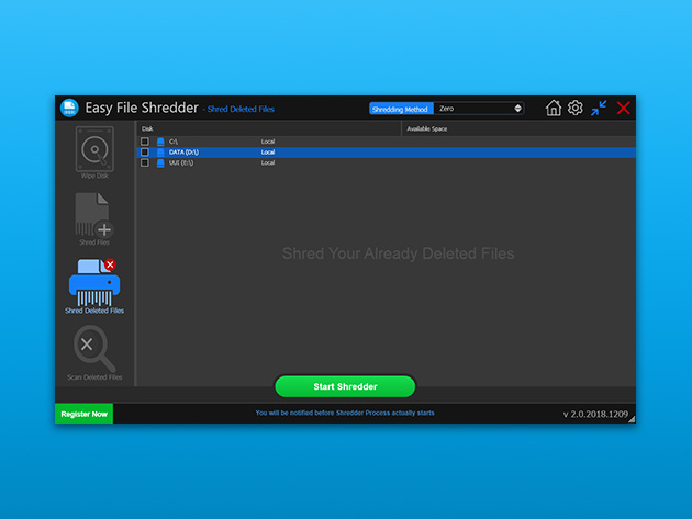 Easy File Shredder: Lifetime Subscription