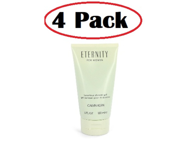 4 Pack of ETERNITY by Calvin Klein Shower Gel 5 oz