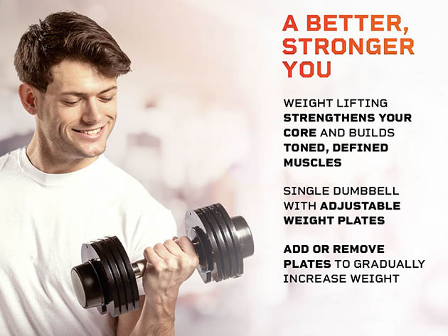 PowerFlow Plus Adjustable 25lb Dumbbells