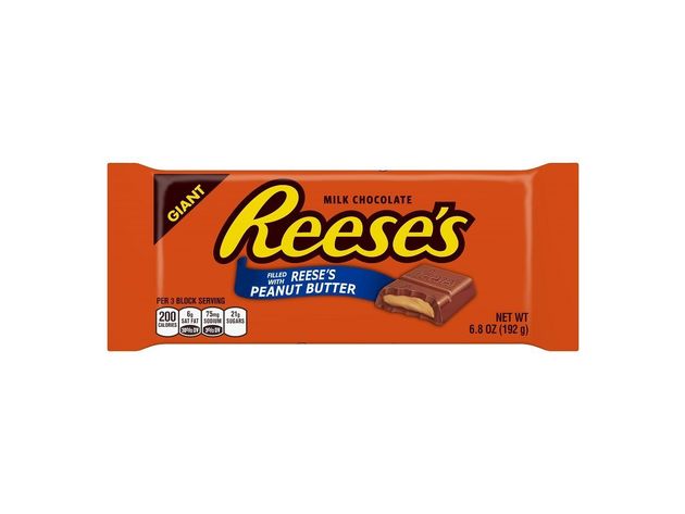 Reese's Flavored Smooth Milk Chocolate Candy Giant Filled Bar, Peanut ...