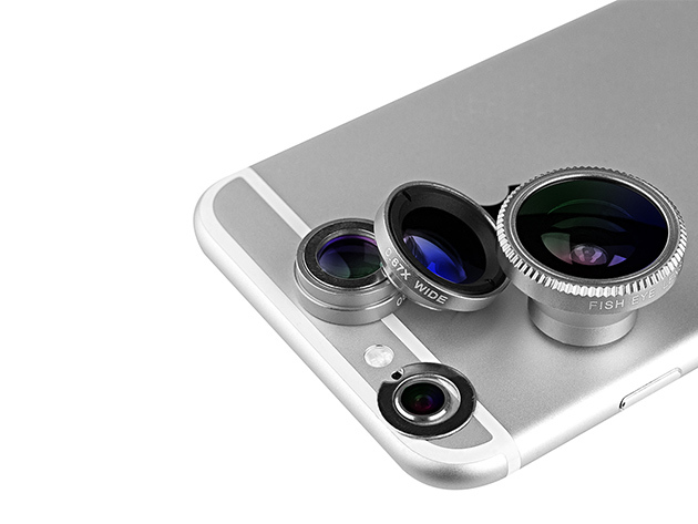 Acesori 5 Piece Smartphone Camera Lens Kit (Silver2)