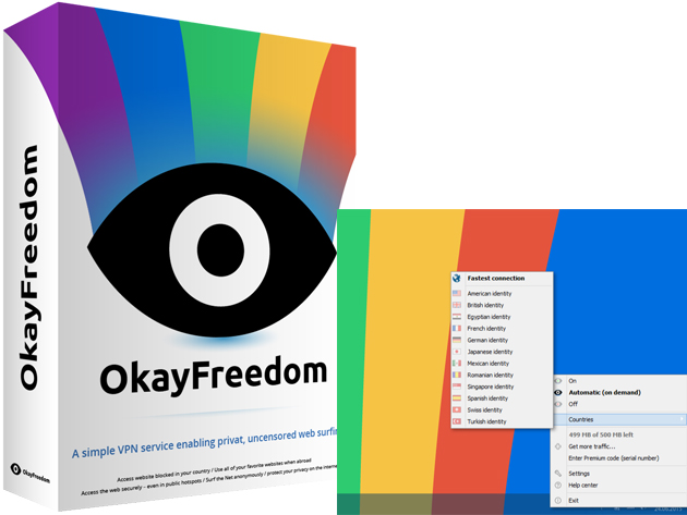 Free: OkayFreedom VPN Premium