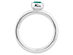 Lab Created Emerald Ring 2/5 Carat (ctw) in Sterling Silver - 10
