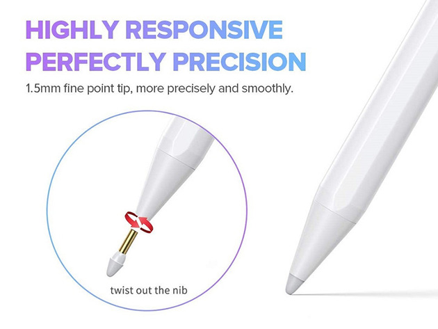 Stylus Pen for iPad with Palm Rejection & Fast Charge