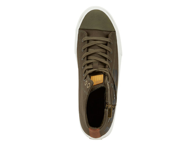 Levi's Mens Zip Ex Casual Mid-Top Fashion Zipper Sneaker Shoe - 9.5 M Olive