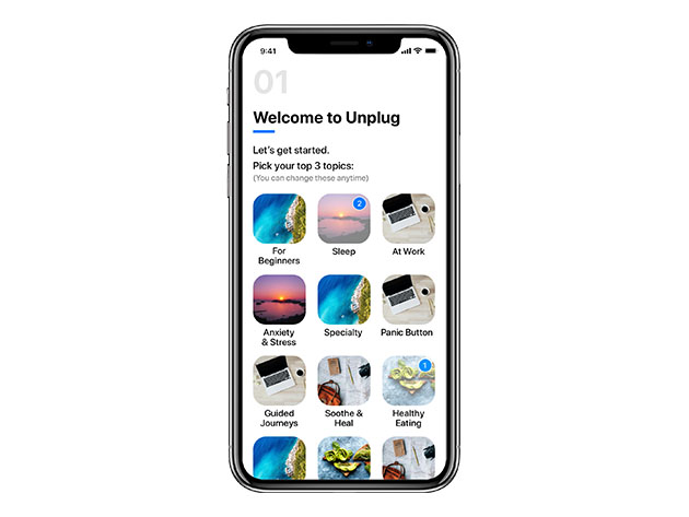 Unplug Meditation App: 1-Yr Subscription