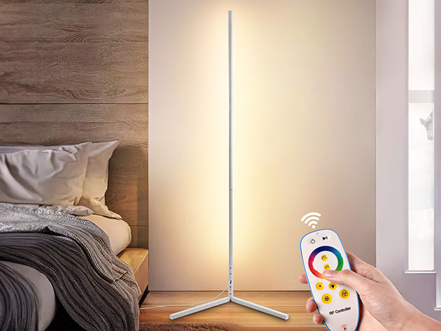 Minimalist LED Corner Floor Lamp (White/2-Pack)