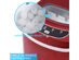 Costway Red Portable Compact Electric Ice Maker Machine Mini Cube 26lb/Day - Red