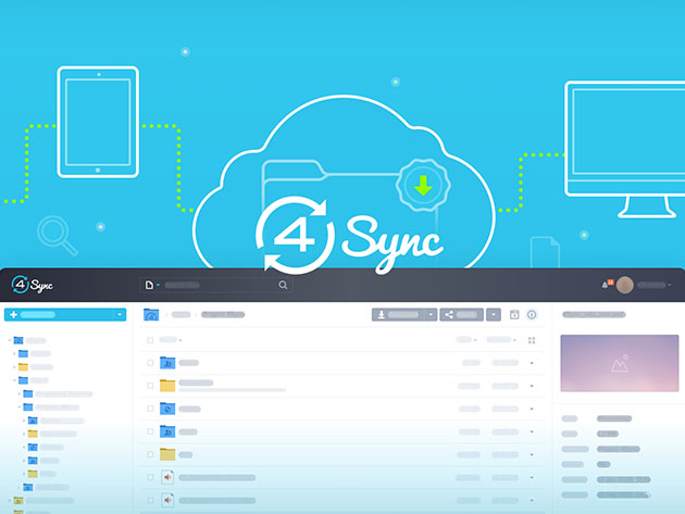 4Sync Premium 1TB Cloud Storage: 1-Year Subscription