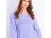 Karen Scott Women's Patchwork-Stitch Pullover Sweater Purple Size 2 Extra Large