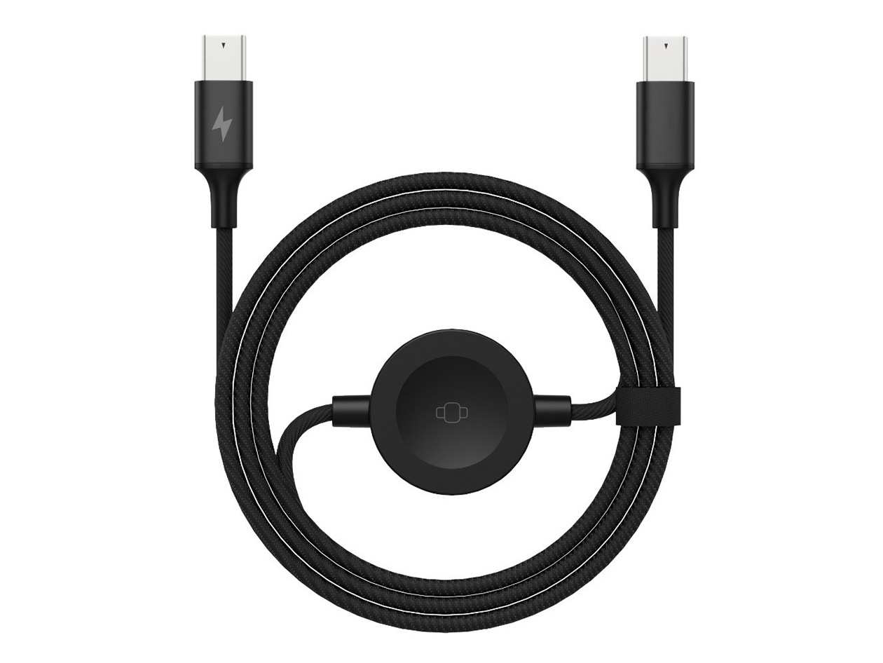 2-in-1 USB-C 65W Charging Cable with Built-in Apple Watch Charger (2-Pack)