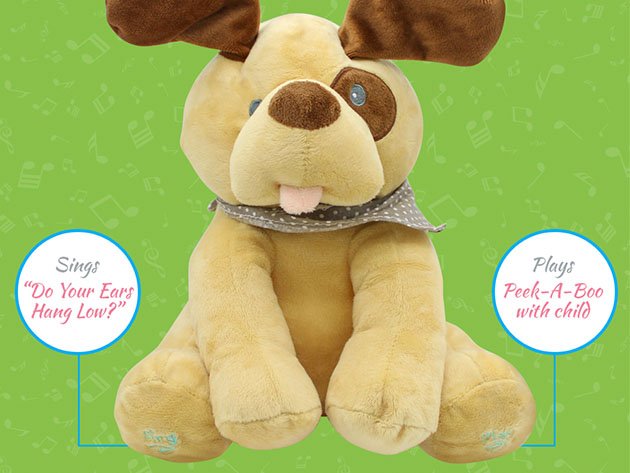 Sing & Play Interactive Dog Plush Toy (Brown)