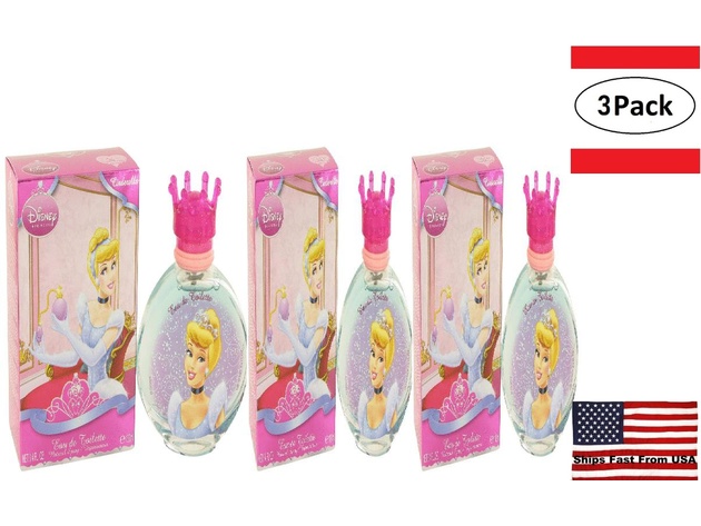 3 Pack Cinderella by Disney Eau De Toilette Spray 3.4 oz for Women ...
