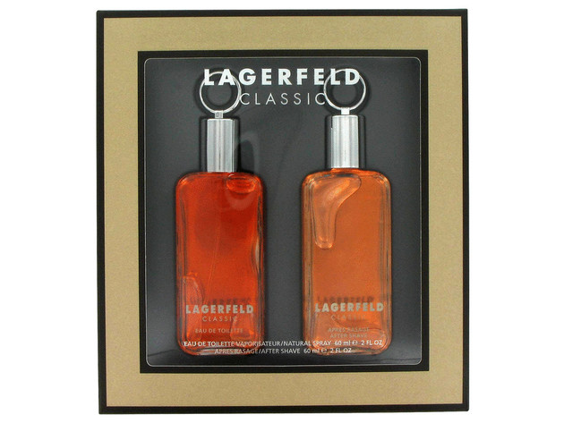 LAGERFELD by Karl Lagerfeld Gift Set -- 2 oz Eau De Toilette Spray + 2 oz After Shave