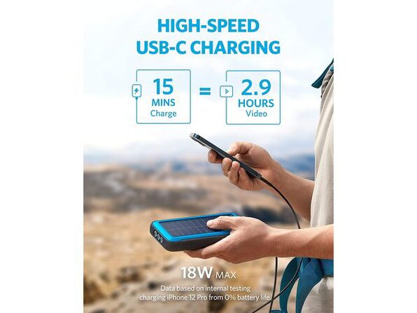 Anker PowerCore Solar 20000 Battery | StackSocial