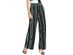 INC International Concepts Women's Striped Wide-Leg Pants Black Size 14