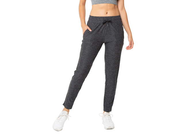 Womens Casual Drawstring Waist Jogger Lounge Cargo Pants with Pockets - Large