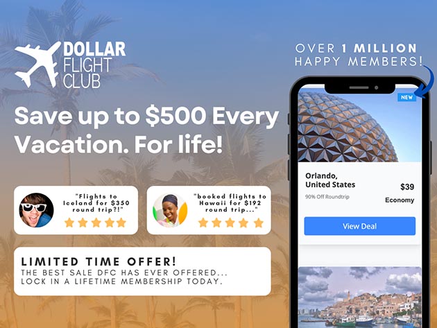Dollar Flight Club: Lifetime Membership (Premium Plus+ Plan)