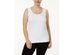 Alfani Women's Plus Size Scoop-Neck Basic Tank White Size XExtra Large