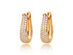 Gold Hoop Earrings with Cubic Zirconia