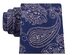 Michael Kors Men's Blue Paisley Silk Neck Tie Navy Size Regular