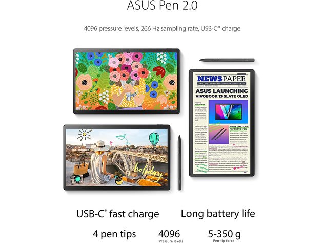 ASUS Vivobook Slate OLED T3300 13.3" Laptop Intel Pentium Silver/4 GB /128 GB eMMC (Refurbished)