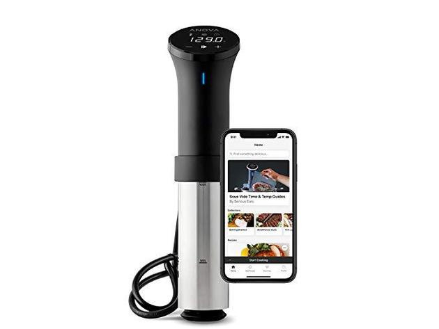 Anova Culinary AN500-US00 Sous Vide Precision Cooker, 1000W, Black & Silver (New)