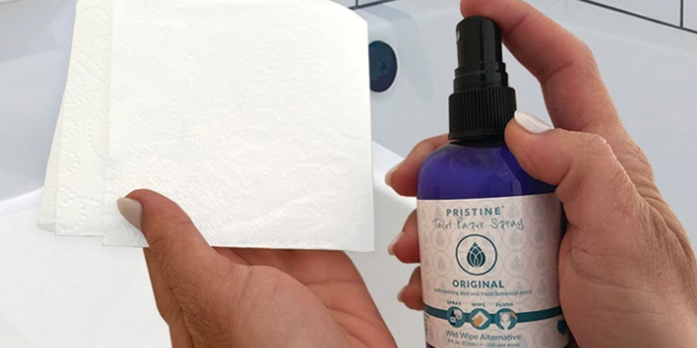 Pristine Toilet Paper Spray (1-Pack/Fragrance Free)