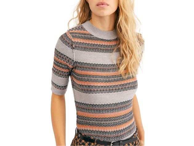 Free People Women's Winter Warmer Sweater Bodysuit Pink Size Small