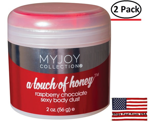 ( 2 Pack ) A Touch of Honey - Raspberry Chocolate Sexy Body Dust - 2 Oz. Jar (56g)