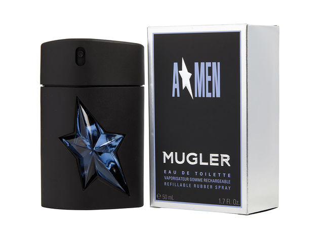 ANGEL by Thierry Mugler EDT SPRAY RUBBER BOTTLE REFILLABLE 1.7 OZ for MEN ---(Package Of 4)