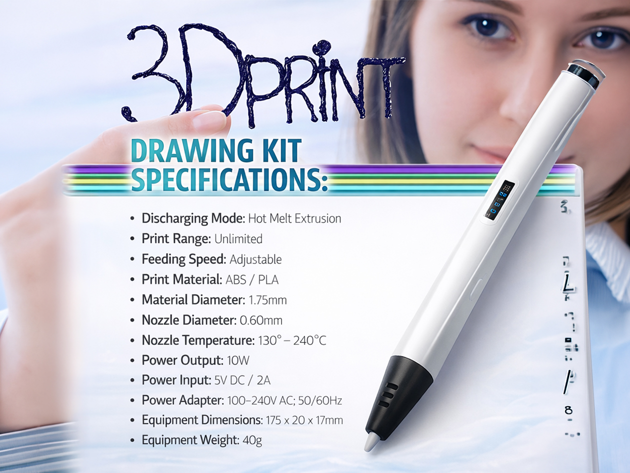 MYNT3D Professional Printing 3D Pen with OLED Display