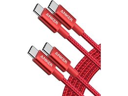 Anker New Nylon USB C to USB C Cable 2-Pack Red / 6ft